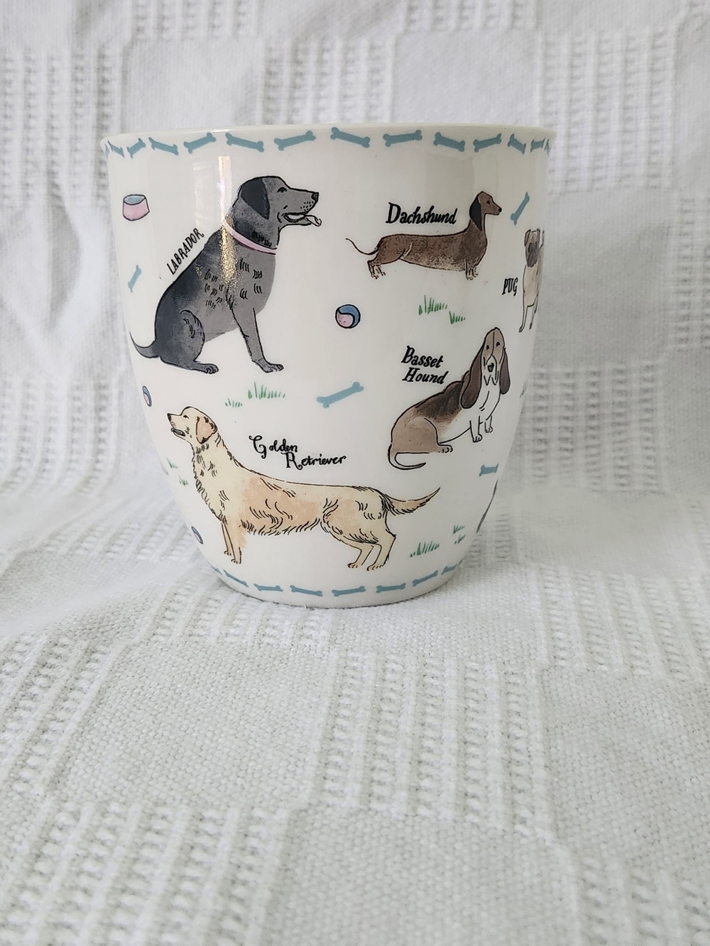 Milly Green Dog Lovers Breeds Lg 18oz Mug Debonair Poodle Retriever Pug Bull + - Picture 4 of 6